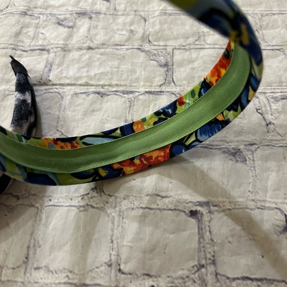 SWEATY BANDS ANIMAL PRINT AND UNBRANDED BLUE/GREEN FLORAL HEADBANDS - Picture 7 of 8